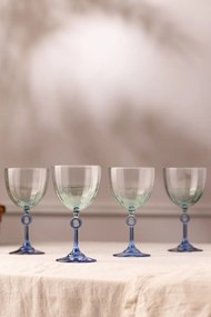 Wine Glass Set (4 Pieces) Elite 270 - Blue Blue