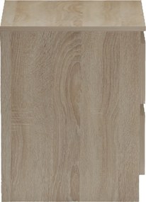 Κομοδίνο Verena pakoworld sonoma-ανθρακί 40x40x50εκ