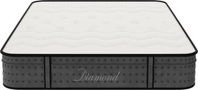 Στρώμα Diamond pakoworld pocket spring+ gel memory foam 25-27cm 140x200εκ