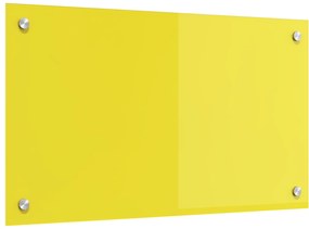 vidaXL Κίτρινο Πλακάκι Κουζίνας 70x40x0,6 cm από Σκληρυμένο Γυαλί