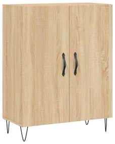 vidaXL Ντουλάπι Sonoma δρυς 69,5 x 34 x 180 εκ. από Επεξεργασμένο Ξύλο