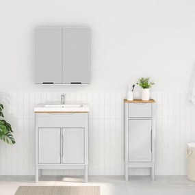 vidaXL Σετ Επίπλων Μπάνιου FLORO 2 τμχ. Λευκό 60 x 40 x 80 εκ