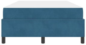 vidaXL Σκελετός Κρεβατιού με στρώμα Σκούρο Μπλε 120 x 200 cm ύφασμα