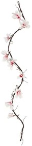 Τεχνητό Λουλούδι Magnolia Flower Vine 21470 185cm Brown-Pink GloboStar Πολυαιθυλένιο