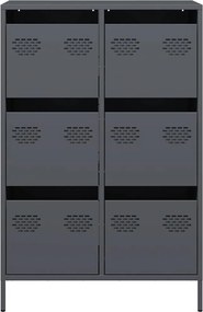 vidaXL Ντουλάπι Ανθρακί 68x39x101,5 εκ. από Χάλυβα