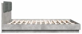 vidaXL Πλαίσιο Κρεβατιού με Κεφαλάρι και LED 160 x 200 εκ.