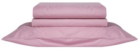 Σεντόνι Essential 14 Με Λάστιχο Pink Kentia Double 140x235cm 100% Cotton Foam