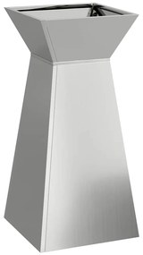 vidaXL Γλάστρα Πυλώνας Ασημί 35 x 35 x 73 εκ. Ατσάλι