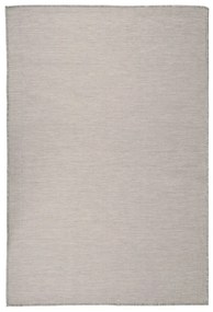 vidaXL Χαλί Εξωτερικού Χώρου με Επίπεδη Ύφανση Ανοιχτό Γκρι 120x170 εκ.