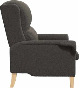 vidaXL Πολυθρόνα Σκούρο γκρι Απαλό ύφασμα Sherpa