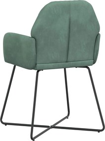 vidaXL Καρέκλες φαγητού 2 pcs Βελούδο Θαλασσί 55 x 50 x 84 εκ.