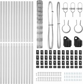 vidaXL Στύλος Περιφράξεων Γαλβανισμένο 25 x 1,2 μ Ατσάλι