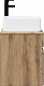 vidaXL Επιτοίχιος νιπτήρας βανίλιας Artisan Δρυς 49 x 41 x 63 εκ.