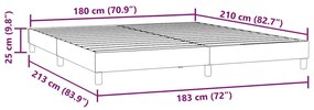 Κρεβάτι Boxspring χωρίς Στρώμα Σκούρο Πράσινο 180x210εκ. - Πράσινο