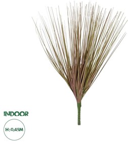 GloboStar® Artificial Garden BEIGE GRASS BOUQUET 21157 Τεχνητό Διακοσμητικό Μπουκέτο Grass Γκρι Y45cm