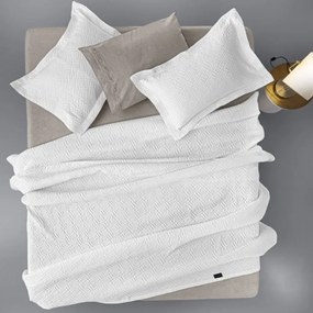 Κουβερτόριο Υπέρδιπλο (245x260) Guy Laroche Pattern White
