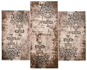 Χαλιά Κρεβατοκάμαρας (Σετ 3τμχ) Polcarpet Estia 6686 Brown