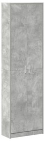 vidaXL ντουλάπα  Σκούρο Γκρι 55x25x189 cm Ξύλο