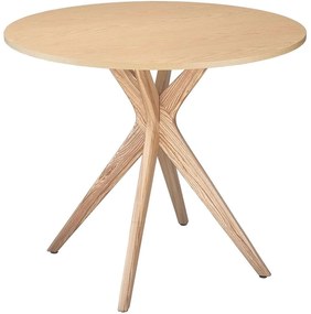 Τραπέζι Jubi JUBITLRONAT Φ90x73cm Natural Mdf, Wood
