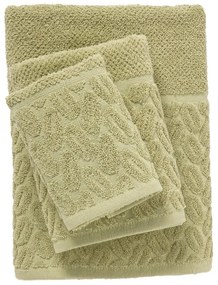 Πετσέτες Best 0782 (Σετ 3τμχ) Olive Das Home Σετ Πετσέτες 70x140cm Βαμβάκι-Πολυέστερ
