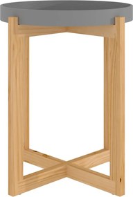 vidaXL Τραπεζάκι Σαλονιού Γκρι 41x41x48,5 εκ. Επεξ. Ξύλο&amp;Μασίφ Πεύκο