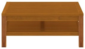 Τραπεζάκι Σαλονιού 65 x 65 x 35 εκ. από Μασίφ Ξύλο Ακακίας - Καφέ