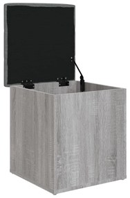 Παγκάκι Αποθήκευσης Γκρι Sonoma 42x42x45 εκ. Επεξεργασμένο Ξύλο - Γκρι