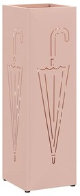 vidaXL Σχέδιο & βάση αποθήκευσης Ροζ 15.5 x 15.5 x 49 εκ Ατσάλι