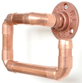 Χαρτοθήκη 792EVL2764 16x7x12cm Rose Gold Hanah Home Χαλκός