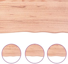 vidaXL Πάγκος Μπάνιου Αν. Καφέ 140x60x(2-6) εκ. Επεξεργ. Μασίφ Ξύλο