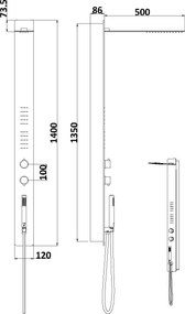 Sparke Sature 01 Inox Brushed - Εντοιχιζόμενο Σύστημα Υδρομασαζ