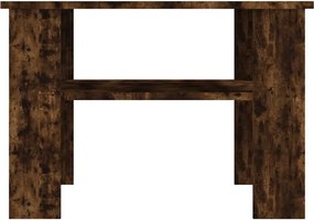 vidaXL Τραπεζάκι Σαλονιού Καπνιστή Δρυς 60x60x42 εκ. Επεξεργ. Ξύλο