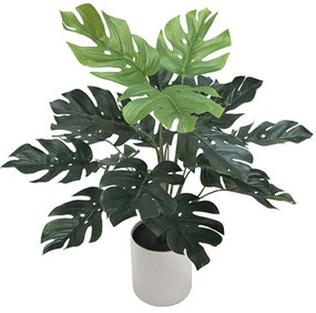 Τεχνητό Φυτό Σε Γλάστρα Μονστέρα 04-00-18833 40cm Green Marhome Synthetic