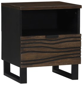 vidaXL Κομοδίνο, 40x33x46 εκ., Σταθερό Ξύλο Μάνγκο