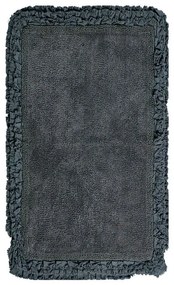 Πατάκι Μπάνιου Rafla 24 Anthracite Kentia 60Χ90 60x90cm 100% Cotton