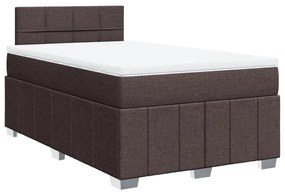 ΚΡΕΒΑΤΙ BOXSPRING ΜΕ ΣΤΡΩΜΑ ΣΚΟΥΡΟ ΚΑΦΕ 120X200 ΕΚ. ΥΦΑΣΜΑΤΙΝΟ 3289338