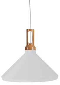 Φωτιστικό Οροφής 1512-W White Metal,Wood