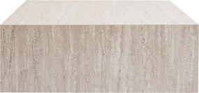 Τραπεζάκι Σαλονιού Τραβερτίνη PRIZMA 90x90x35