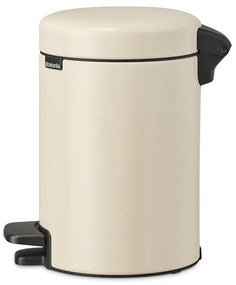 Κάδος απορριμμάτων με πεντάλ Brabantia NewIcon 1005523, 3 L, Ομαλό κλείσιμο, Αντιολισθητική βάση, Μπεζ