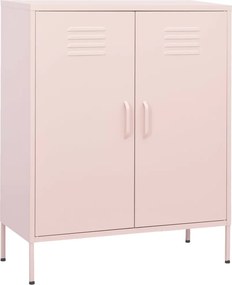 vidaXL Ντουλάπι Αποθήκευσης Ροζ 80 x 35 x 101,5 εκ. Ατσάλινο