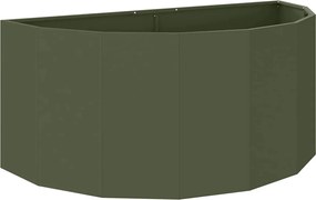 vidaXL Γλάστρα Ελιά Πράσινη 120 x 60 x 50 εκ. Ατσάλι