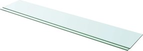 vidaXL Ράφια Πάνελ 2 τεμ. Διάφανα 110 x 20 εκ. Γυάλινα