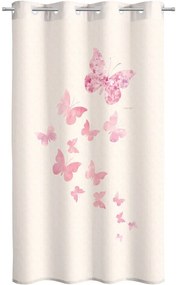 Κουρτίνα Παιδική Soft-Touch Contessa Ecru-Pink Saint Clair 160x240 cm 160x240cm Πολυέστερ