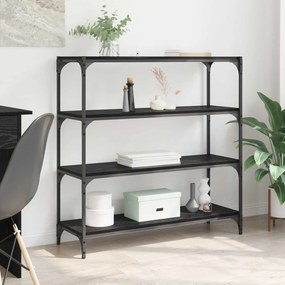vidaXL Βιβλιοθήκη Μαύρη Οξυά 100 x 33 x 100 εκ.