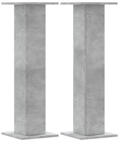 vidaXL Βάσεις Ηχείων 2 Τεμ. Γκρι Σκυρ. 30x30x95 εκ. Επεξ. Ξύλο
