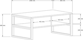 Coffee Table Devon - White White