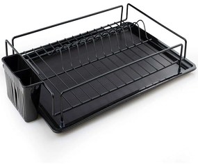 Πιατοθήκη 161WRC1109 46x30x9,5cm Black Hermia Metal