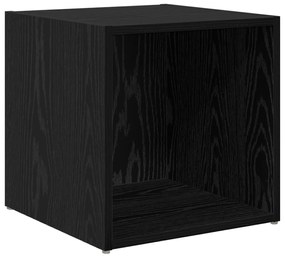 vidaXL Ντουλάπι TV 2 pcs Μαύρο 37 x 35 x 37 εκ Επεξεργασμένο ξύλο