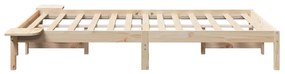 vidaXL Σκελετός Κρεβατιού Καφέ 120 x 200 cm Καφέ