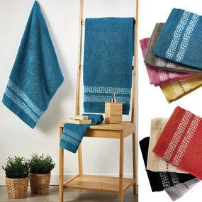 Πετσέτες Μπάνιου (Σετ 3τμχ) Whitegg Δάφνη 500gsm Κίτρινο